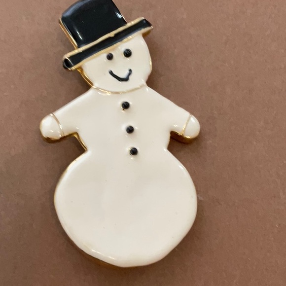 SNOWMAN BROOCH - Picture 2 of 5
